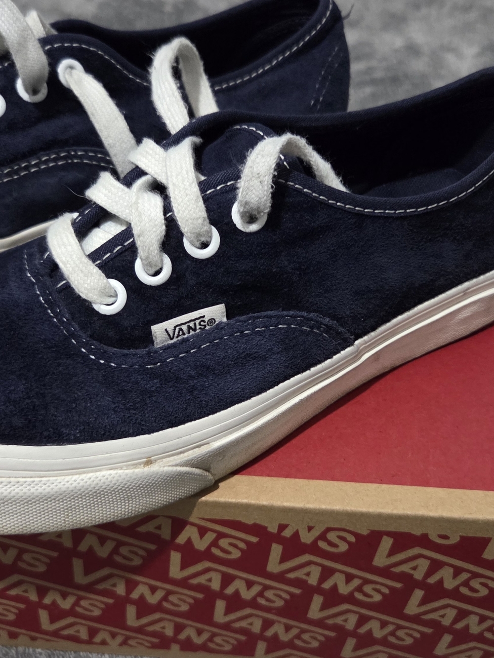 Vans Men’s Navy Suede Authentic Sneaker